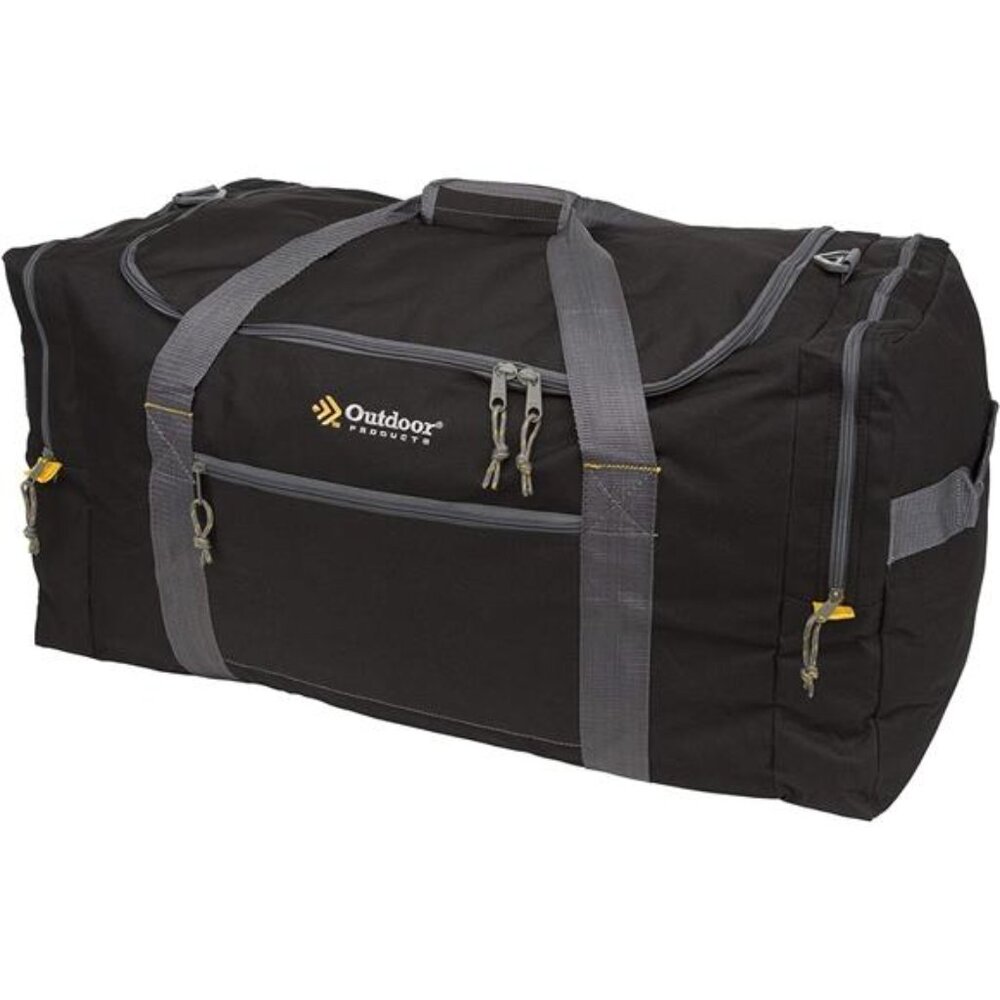 Large Outdoor Duffel Bag Travel Sports Gym Camping Gear Black Multipurpose Bag